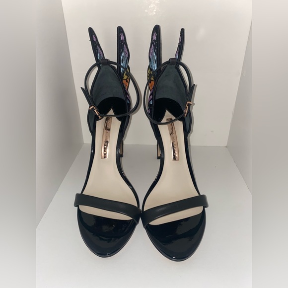 Sophia Webster Chiara embroidered Rainbow Butterfly Heels - Picture 4 of 9